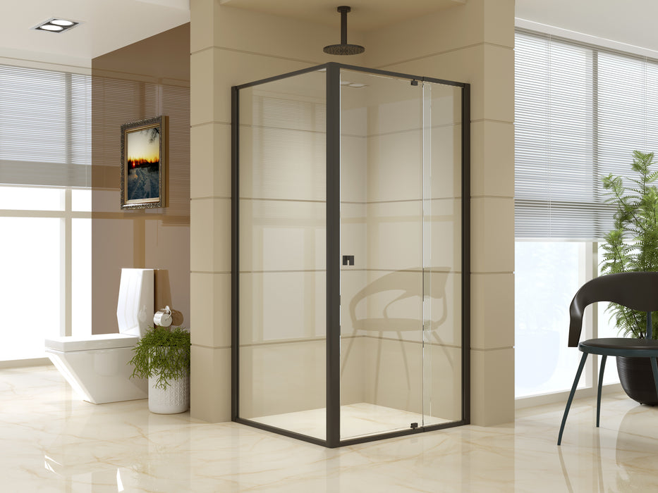 Semi Frameless Shower Screen (98~106)x 195cm & (89~92)x 195cm Side AS/NZS Glass