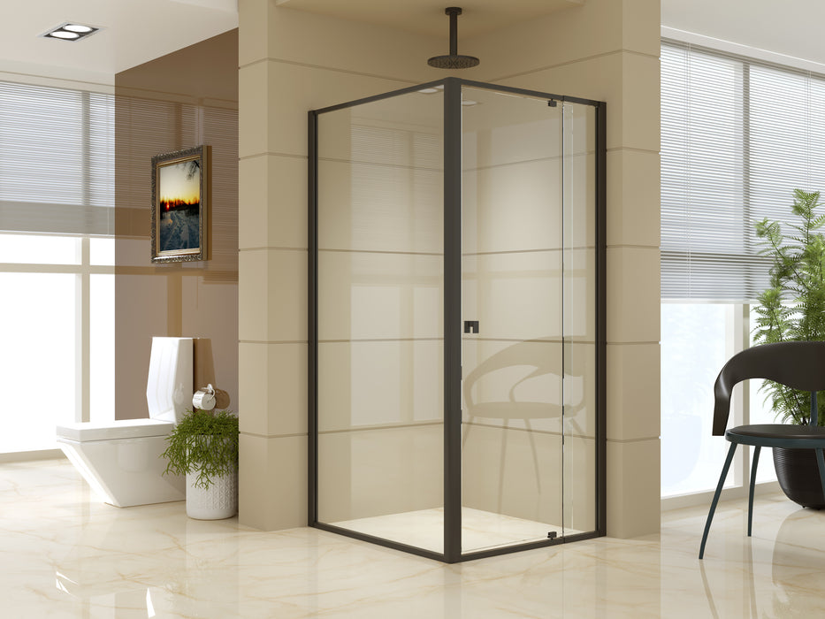 Semi Frameless Shower Screen (82~90)x 195cm & (98~101)x 195cm Side AS/NZS Glass