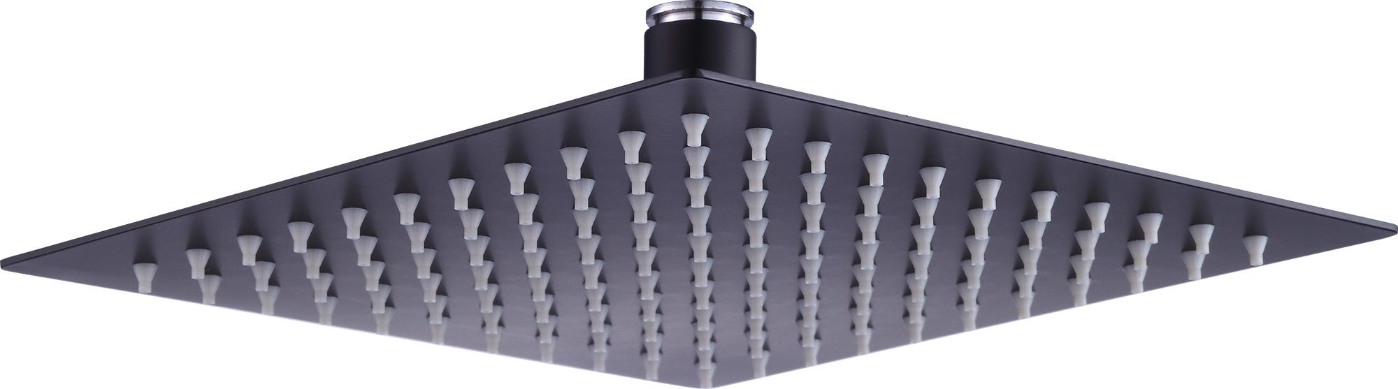 200mm Shower Head Square 304SS Electroplated Matte Black Finish