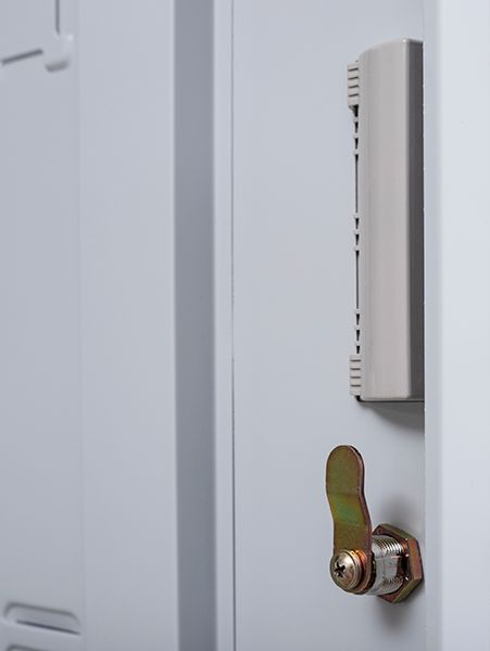 Standard Lock 4 Door Locker for Office Gym Grey