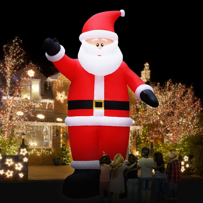 Jingle Jollys 5M Christmas Inflatable Santa Decorations Outdoor Air-Power Light