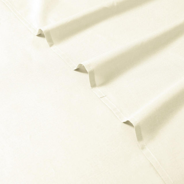 Elan Linen 1200TC Organic Cotton Single Sheet Sets Cream