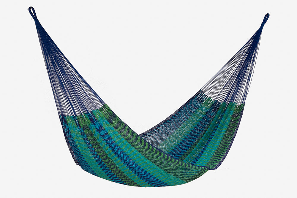 King Size Outdoor Cotton Hammock in Caribe