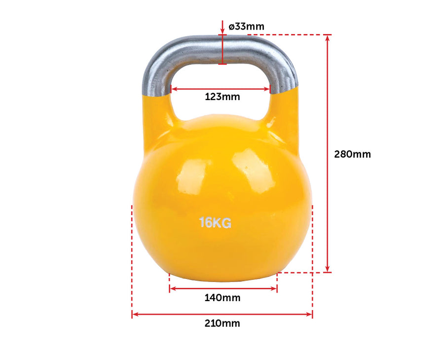 8KG, 12KG, 16KG Pro-Grade Steel KettleBell Set