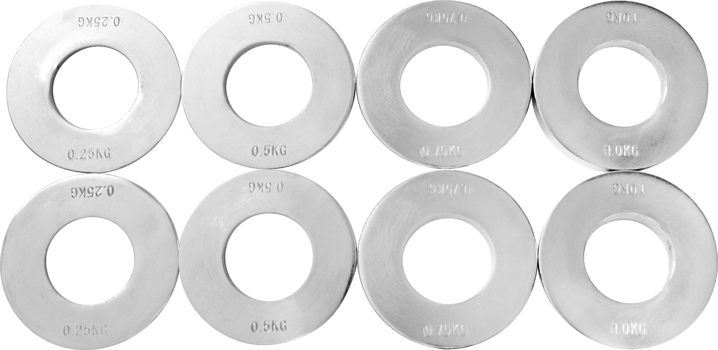 Chrome Metric Fractional Olympic Weight Plates 0.25 - 1.0kg