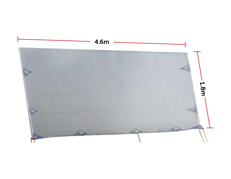 4.6m Caravan Privacy Screen Side Sunscreen Sun Shade for 16' Roll Out Awning